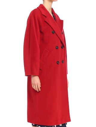 Червоне пальто MAX MARA з вовни та кашеміру: фото 3 - Invogue